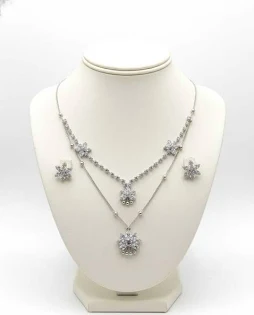 Alloy Silver Jwellery Set